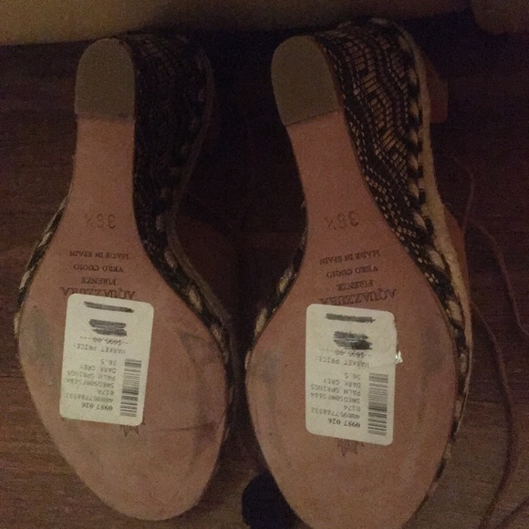 Aquazzura wedges espadrilles size 36.5 - Picture 5 of 6